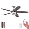 Prominence Home Tennyson, 48 in. Ceiling Fan with Light & Remote Control, Gun Metal 51472-40